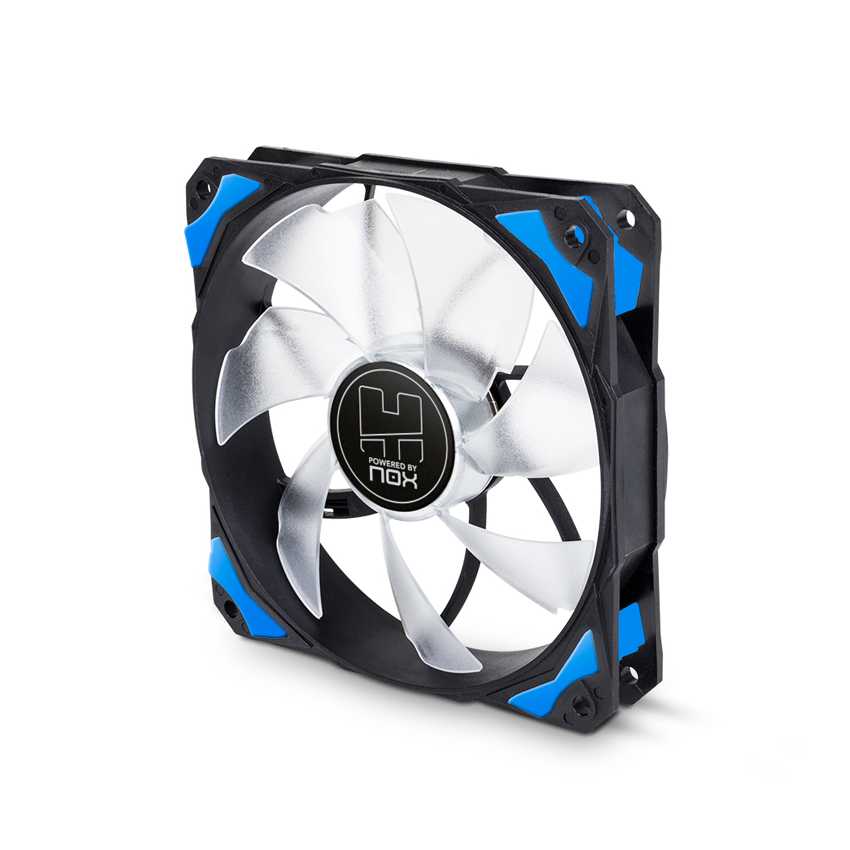 Ventilador Caja NOX HUMMER 12cm Led Azul imagen 2