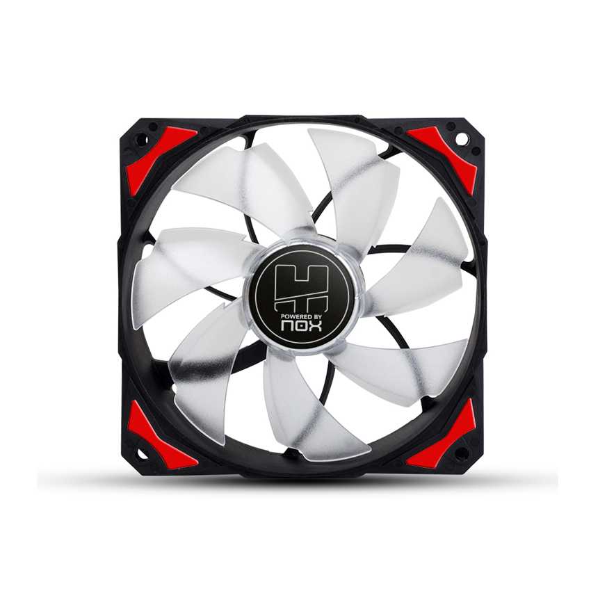 Ventilador Caja NOX HUMMER 12cm Led Rojo imagen 3
