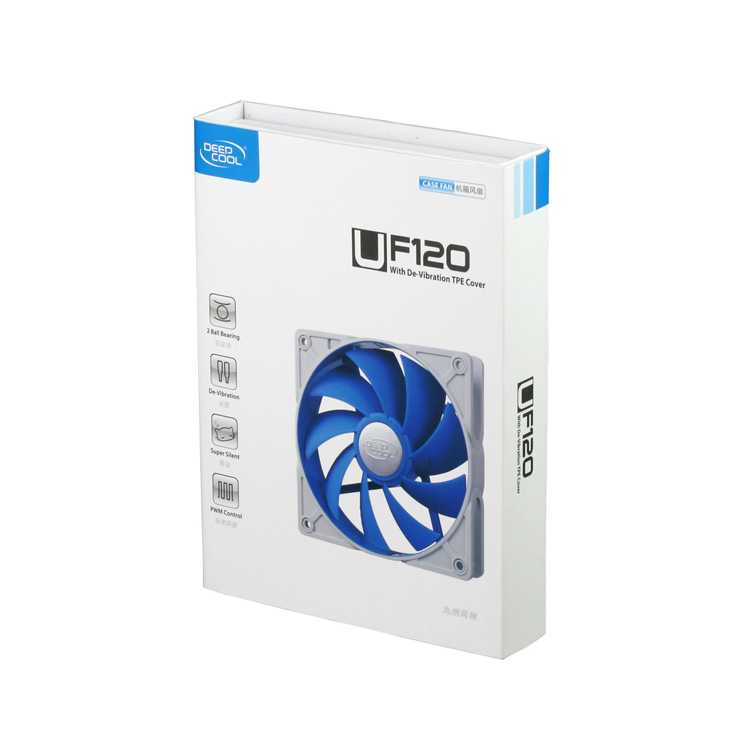 Ventilador caja DEEPCOOL UF 120 Marco Goma imagen 2