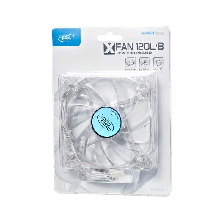 Ventilador caja DEEPCOOL XFan 120 L/B LED Azul imagen 3