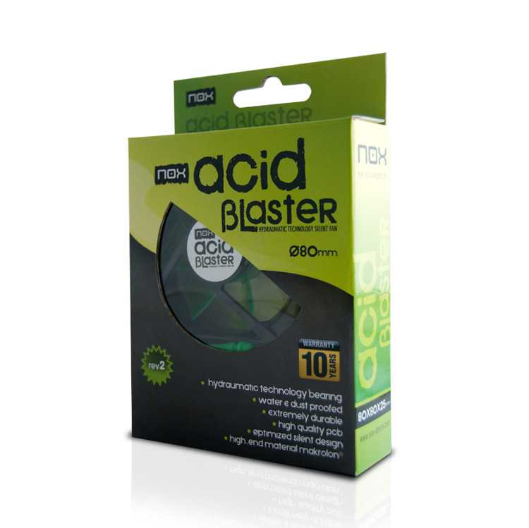 Ventilador caja NOX Acid Blaster 80mm Rev.2