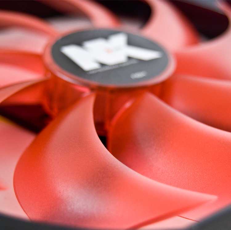 Ventilador caja NOX Serie NX 8cm Rojo imagen 2