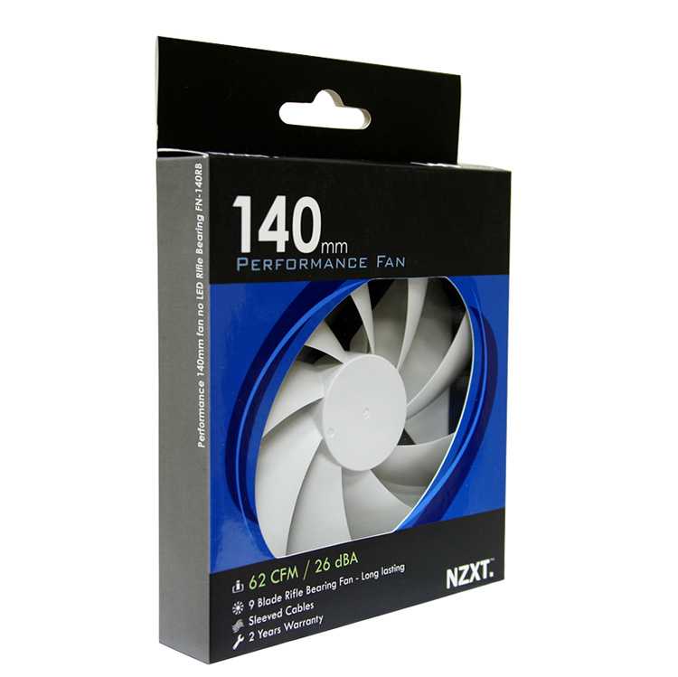 Ventilador caja NZXT FN Series 140mm Rifle Bearing imagen 3