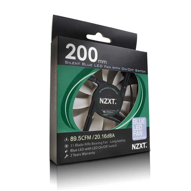 Ventilador caja NZXT FS Series 200mm LED Azul imagen 4