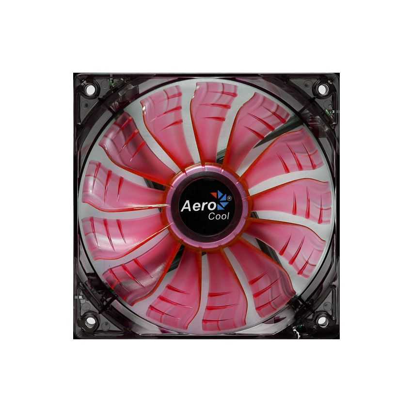 Ventilador de Caja AEROCOOL Air Force Rojo 12x12 Rodamientos Dinamicos