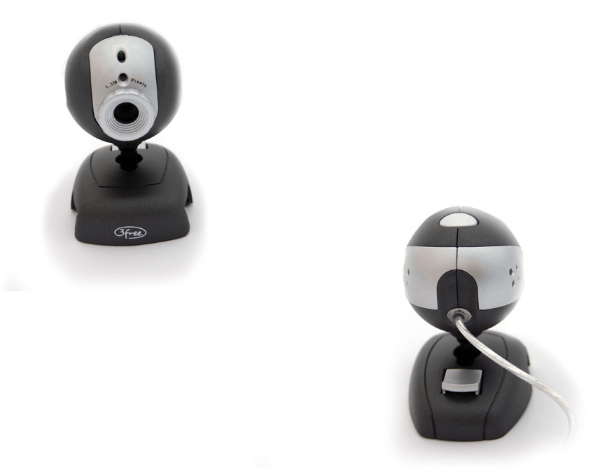 WebCam 3FREE 1.3 Mpx Negra USB 2.0 3F-WC100/B imagen 2
