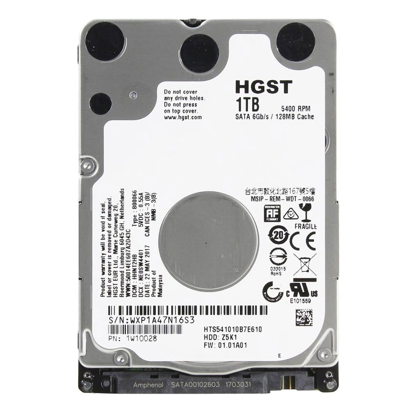 Western Digital 1 TB 2.5" HGST TravelStar