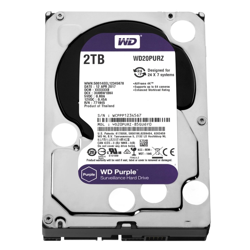 Western Digital 2 TB 3.5" Purple