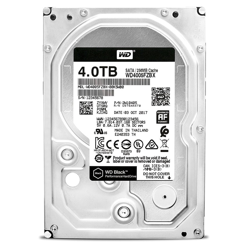 Western Digital 4 TB 3.5" Black