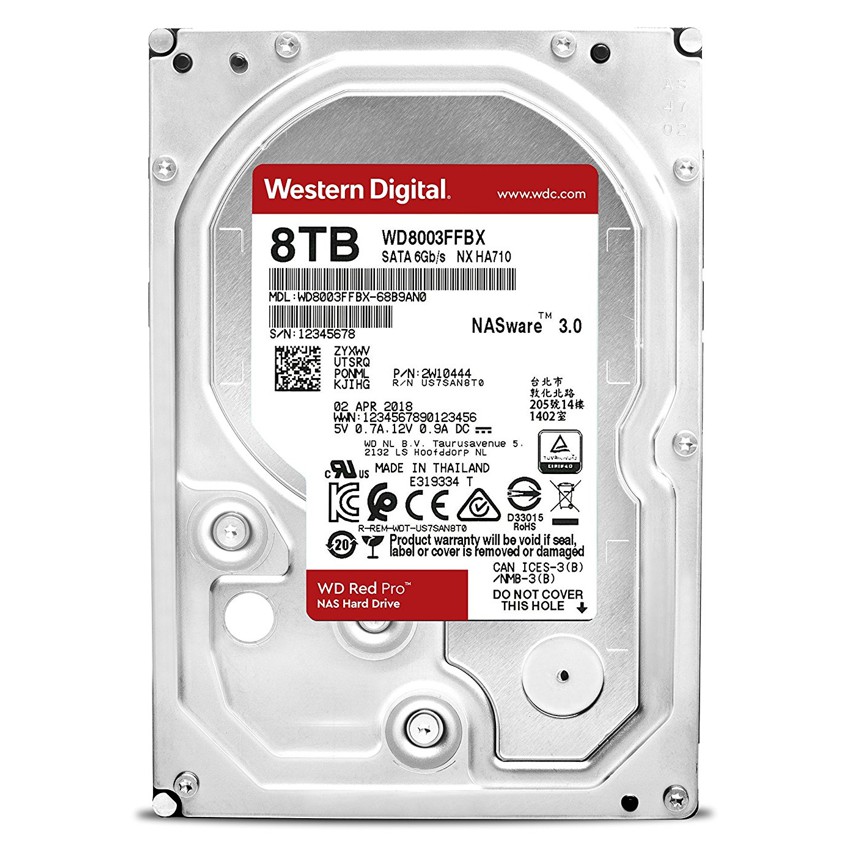 Western Digital 8TB 3.5" Red Pro 256Mb