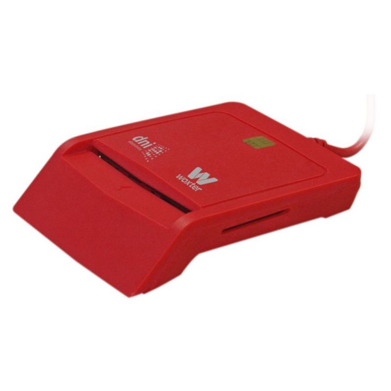 Woxter Combo Lector de Tarjetas y Dni Rojo