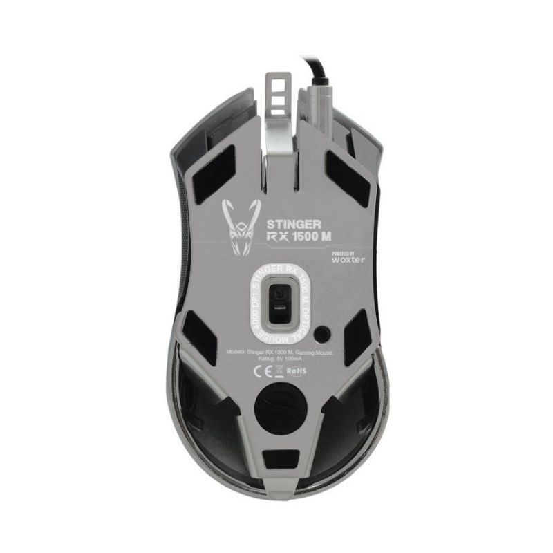 Woxter RX 1500 M Ratón Gaming Negro USB imagen 4