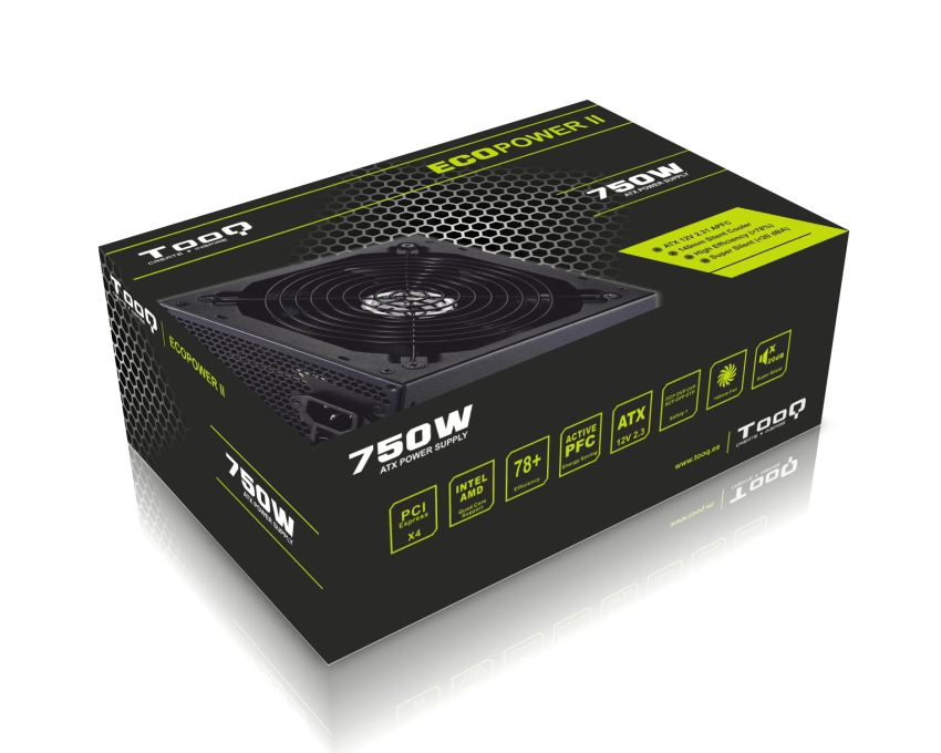 fuente de Alimentacion Tooq  TQEP-750sp 750w Ecopower  imagen 3