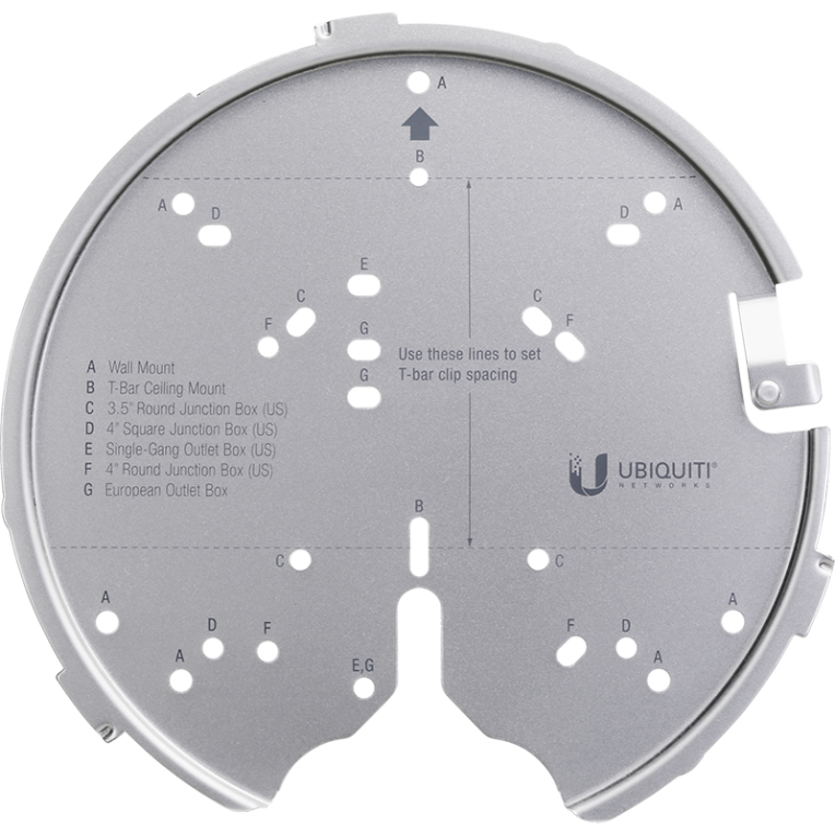 ACCESORIO UBIQUITI U-PRO-MP UNIFI MONTAJE PARA AC PRO, AC HD, AC SHD Y POSTERIOR — imagen 1