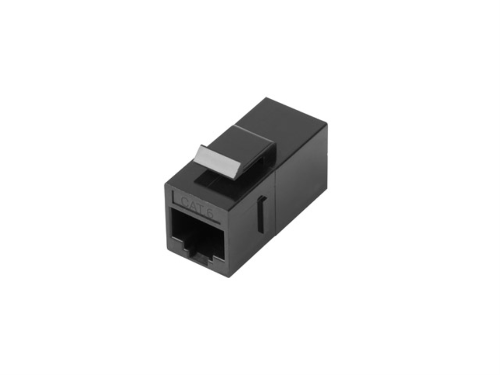 Adaptador Lanberg Keystone Feed-Thru RJ45 a RJ45 UTP Cat6 para Conexión Directa