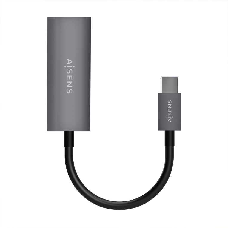 Adaptador Wifi Aisens USB-C a Ethernet Gigabit Gris 15cm miniatura 3