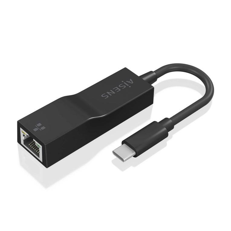 Adaptador Wifi Aisens USB-C a Ethernet Gigabit Negro 11cm miniatura 3