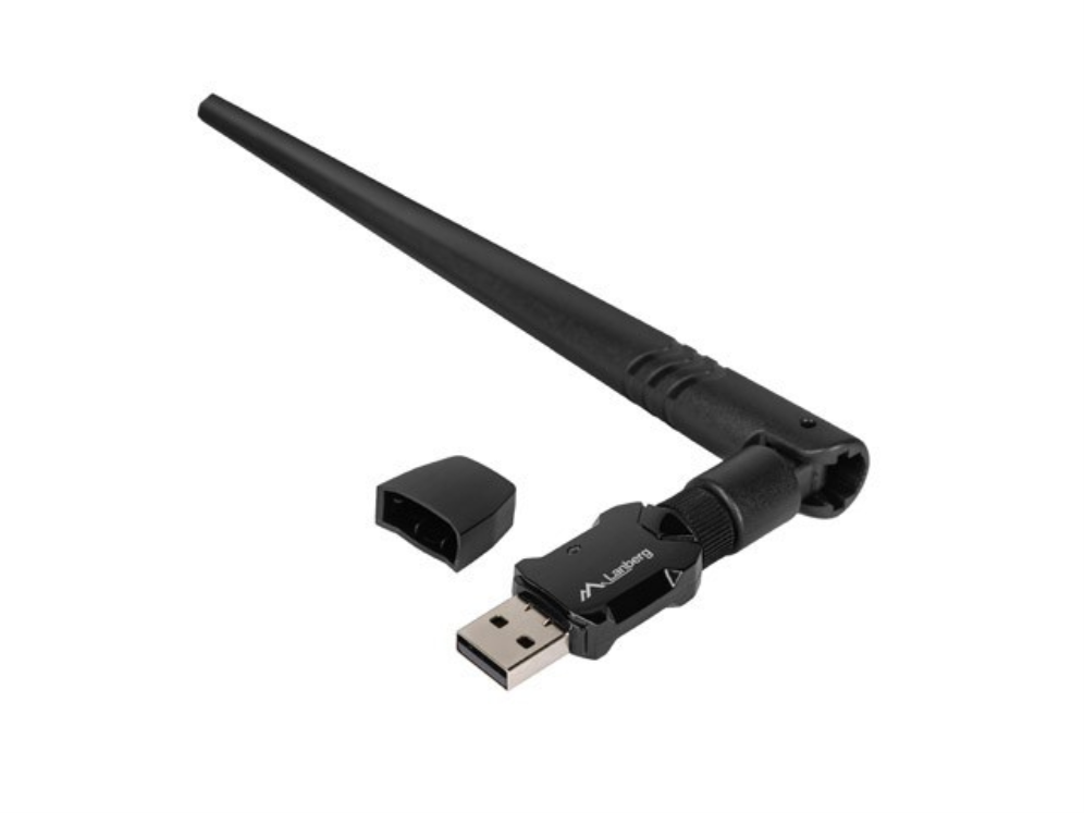 Adaptador Wifi Lanberg USB 2.0 WiFi6 Dual Band AX900 600MB/s Antena Ext — imagen 1