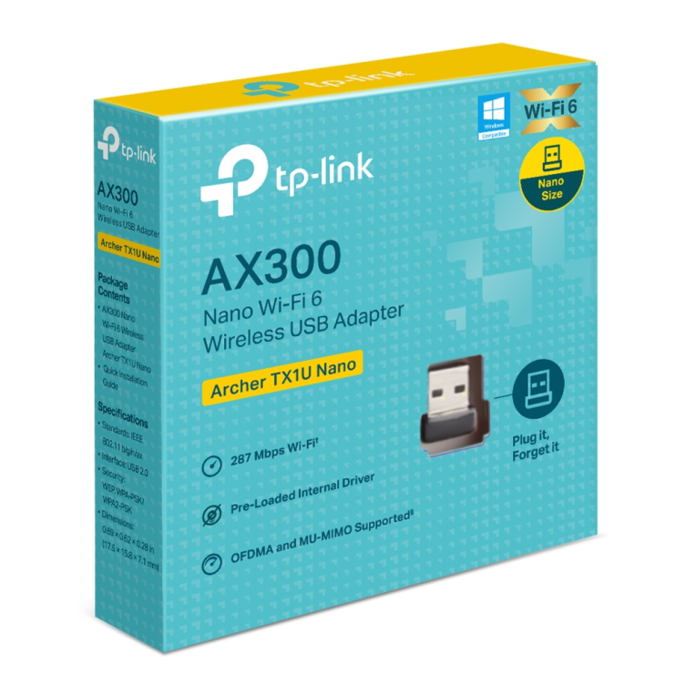 Adaptador Wifi Tp-link Archer TX1U Nano Wifi 6 Usb miniatura 5