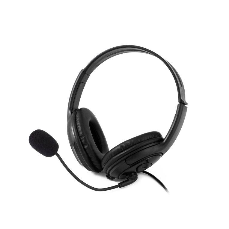 Auriculares Coolbox Coolchat U1 Negro Microfono Alambrico USB