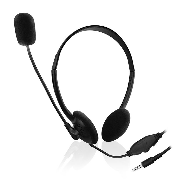 Auriculares Ewent Chat EW3567 Negro Microfono Alambrico Jack 3.5mm miniatura 5