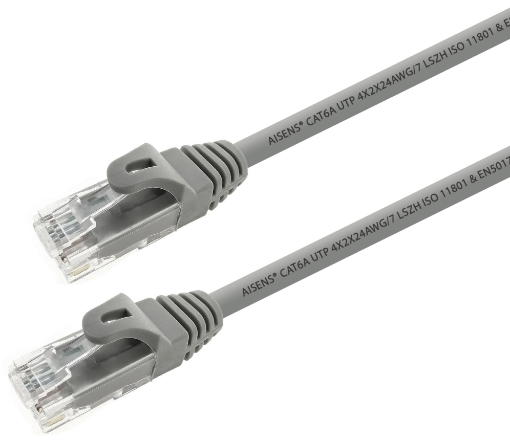 Cable de Red Aisens Latiguillo RJ45 LSZH Cat.6A UTP AWG24 15M Gris — imagen 1