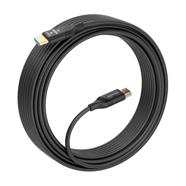 Cable Hdmi Aisens V2.0 Optico Activo AOC 4K60Hz 18Gbps A/M-A/M 15M Negro miniatura 3