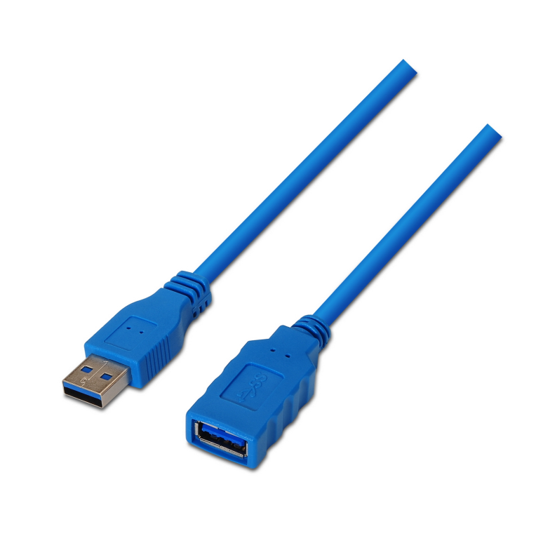 Cable o Adaptador USB Aisens USB 3.0 Tipo A/M-A/H Azul 2.0M — imagen 1