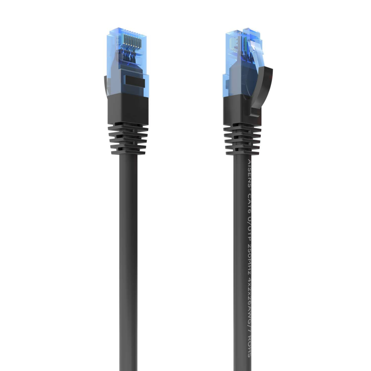 CABLE RED AISENS LATIGUILLO RJ45 CAT.6 UTP AWG26 CCA NEGRO 15M miniatura 2