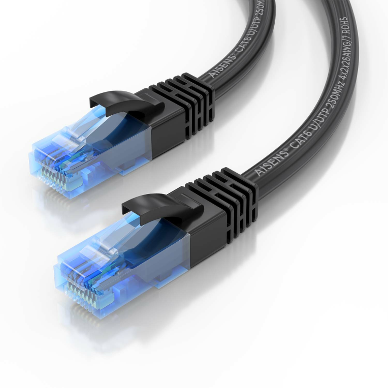 CABLE RED AISENS LATIGUILLO RJ45 CAT.6 UTP AWG26 CCA NEGRO 15M miniatura 4