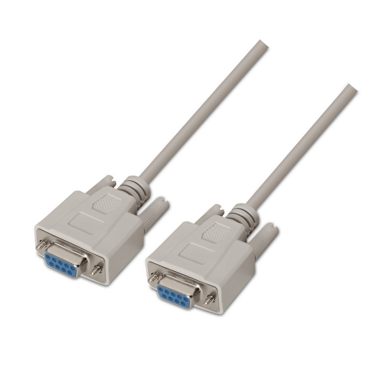 Cable Serie RS232 Aisens DB9/H-DB9/H Beige 1.8M [Fabricante: Aisens] [Código: A112-0066] miniatura 2