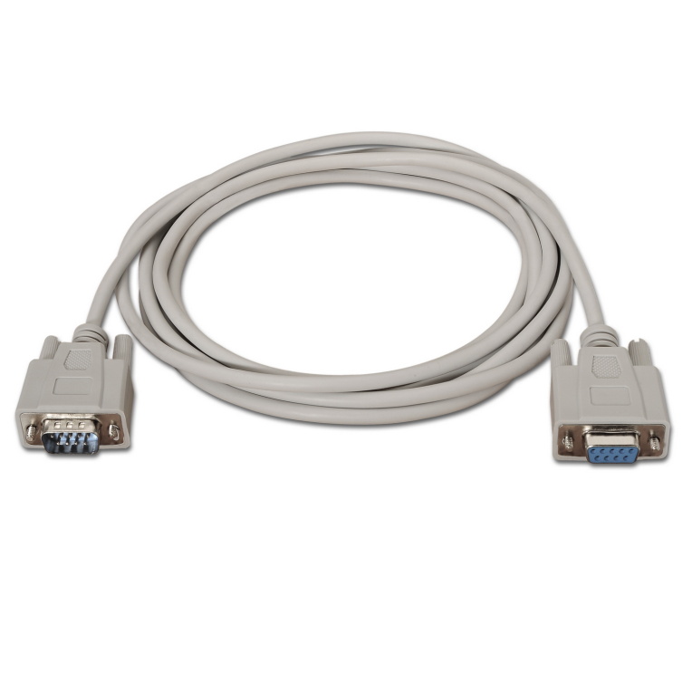 Cable Serie RS232 Aisens DB9/M-DB9/H Beige 1.8M [Fabricante: Aisens] [Código: A112-0065] miniatura 3
