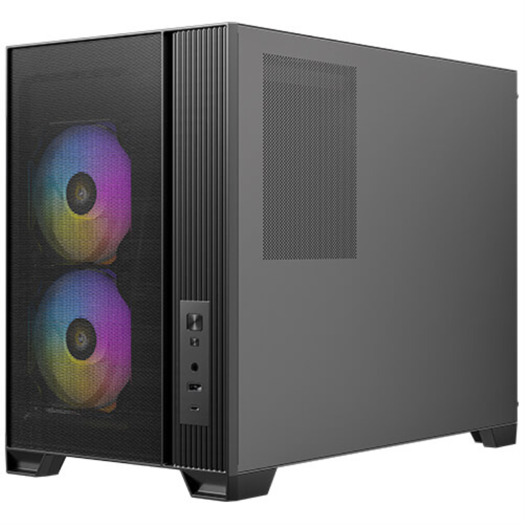 Caja Micro-ATX Antec Flux M Negra miniatura 4