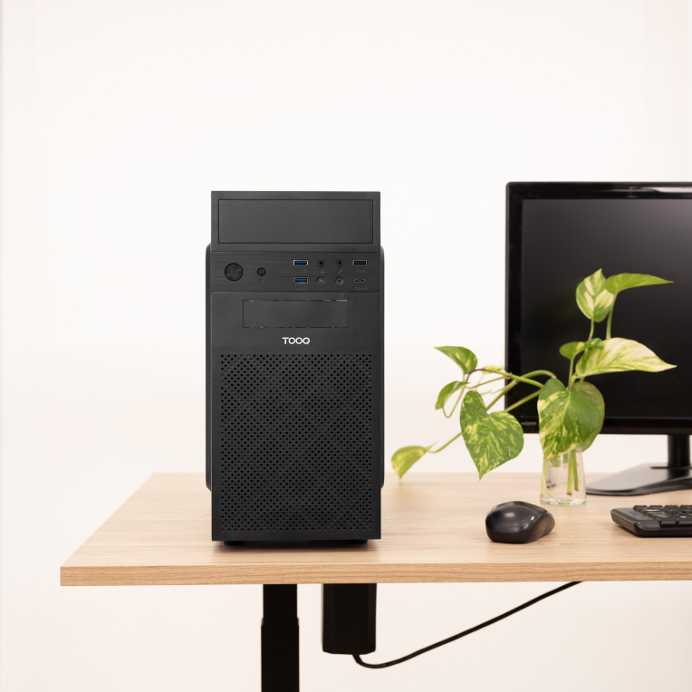 Caja Micro-ATX Tooq IsoBox Ultra USB Tipo C con fuente de 500 Wattios miniatura 3