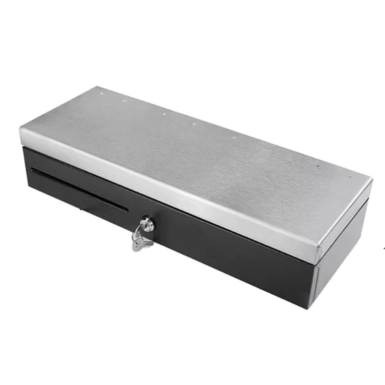 Cajón Portamonedas Mustek 460X170mm 7Bill/8Mon Apert Vert RJ12+Microswitch Inx