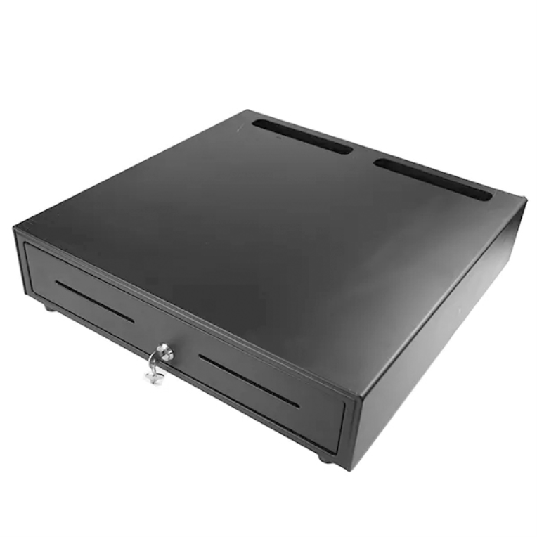 Cajón Portamonedas Mustek 460X465 Mm 5 Bill/8 Mon RJ12 Microswitch Negro