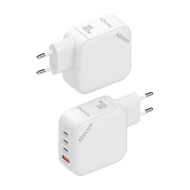 Cargador Aisens Gan100W 3xUSB-C PD3.0 QC4.0 1xUSB-A QC3.0 Blanco miniatura 4