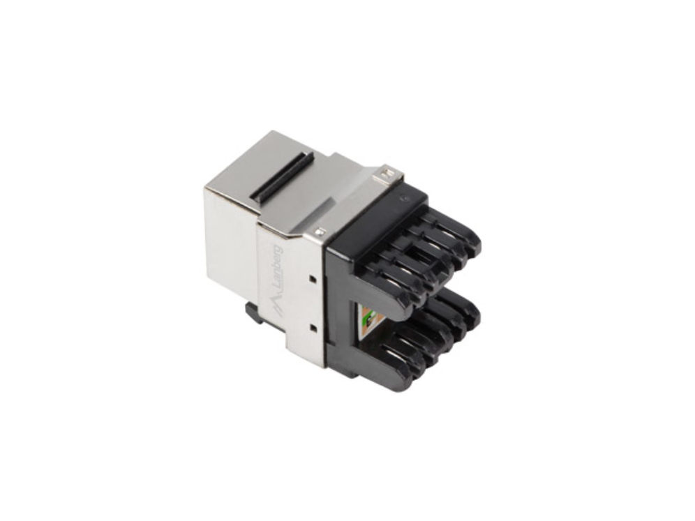 Conector Lanberg Keystone Cat.6 FTP RJ45 180 Grados para Blindaje Total