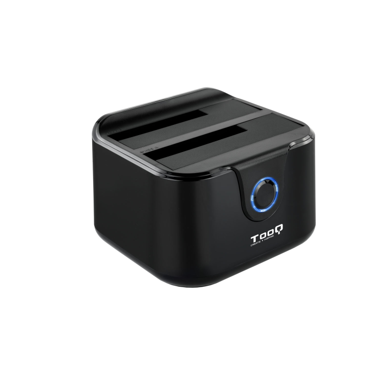 Dock Station Tooq TQDS-802B 2xSATA 2.5/3.5 USB 3.0 Clone OTB Negro