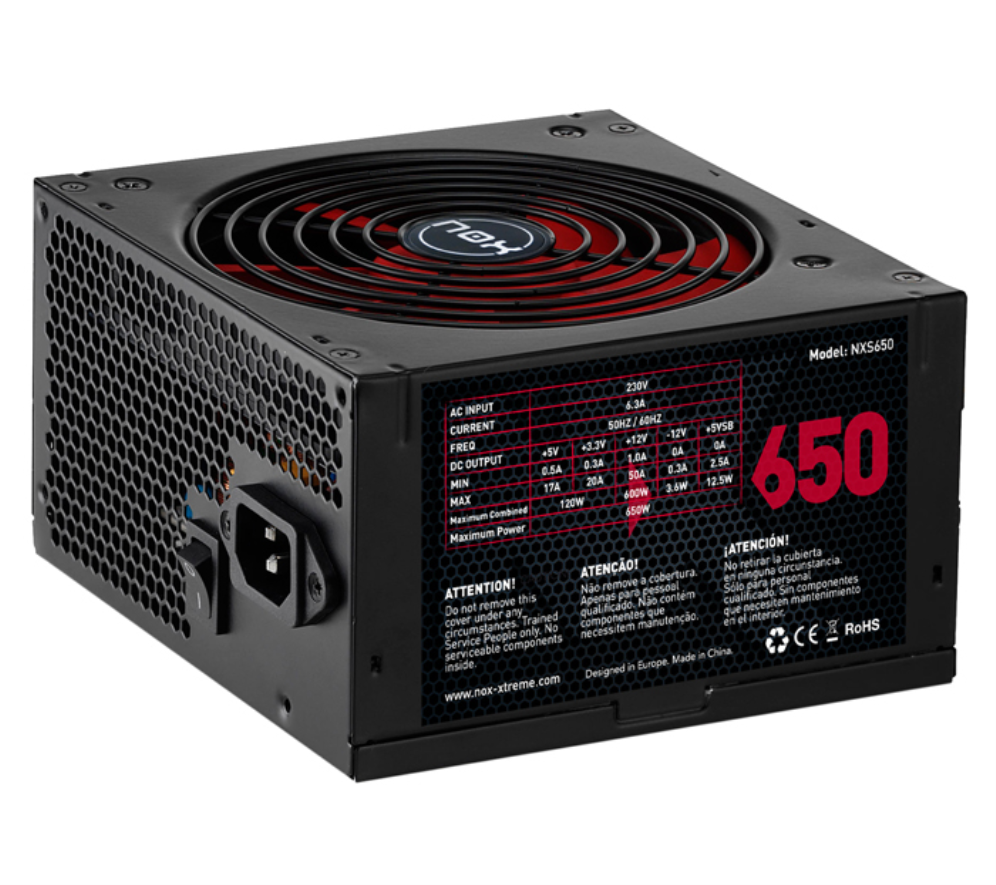 Fuente Nox NX650 650W Negra