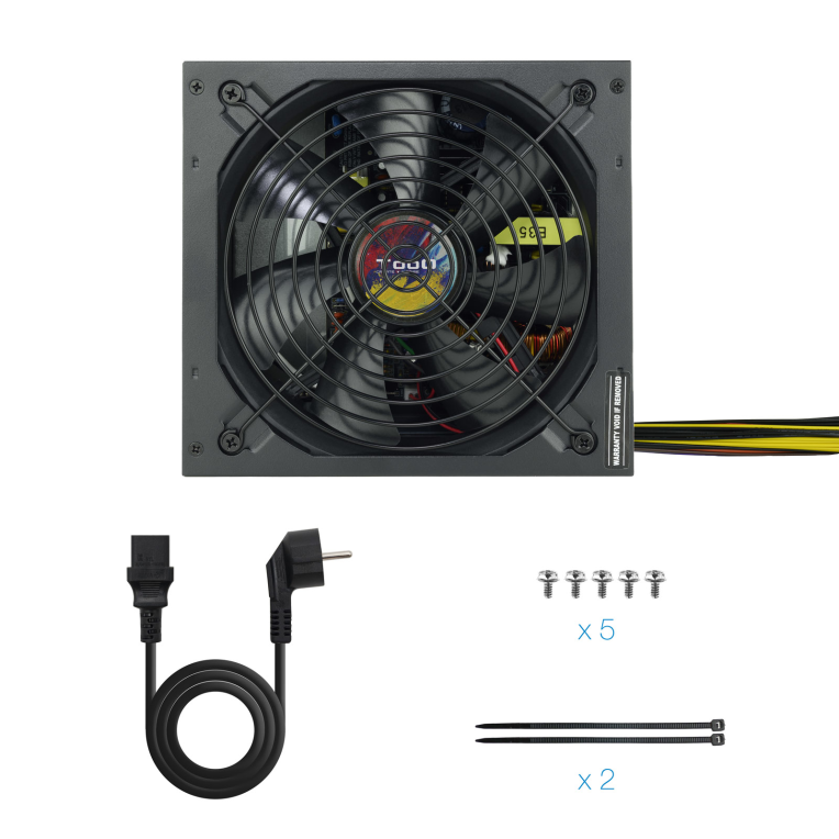 Fuente Tooq 650W Negra miniatura 6