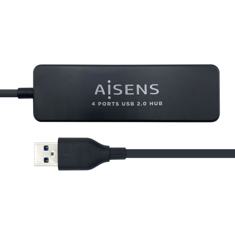 Hub Aisens USB 2.0 Tipo A M-4xTipo A H Negro 30cm miniatura 2