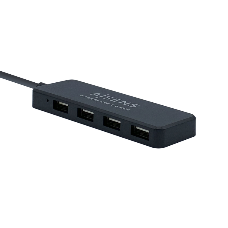 Hub Aisens USB 2.0 Tipo A M-4xTipo A H Negro 30cm miniatura 4