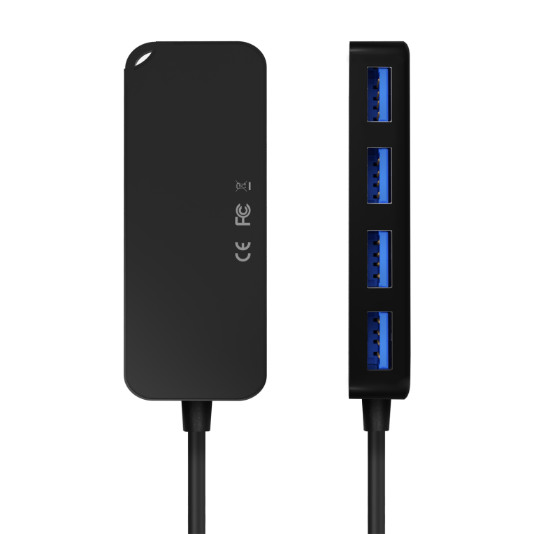 HubAisens USB 3.1 USB-C USB-C/M-4xTipo A/H Negro 15cm miniatura 4