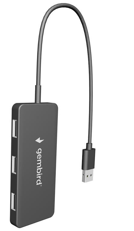 HubGembird USB 2.0 4 Puertos Negro