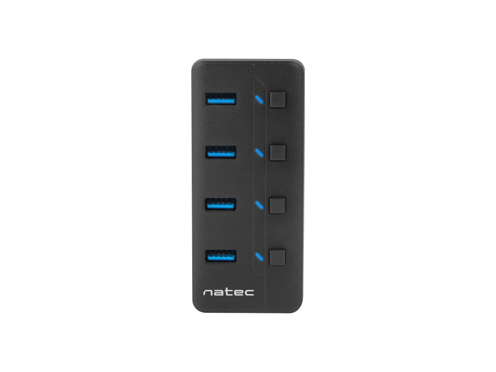 HubNatec Mantis 2 USB 3.0 4 Puertos On Off con Alimentador — imagen 1