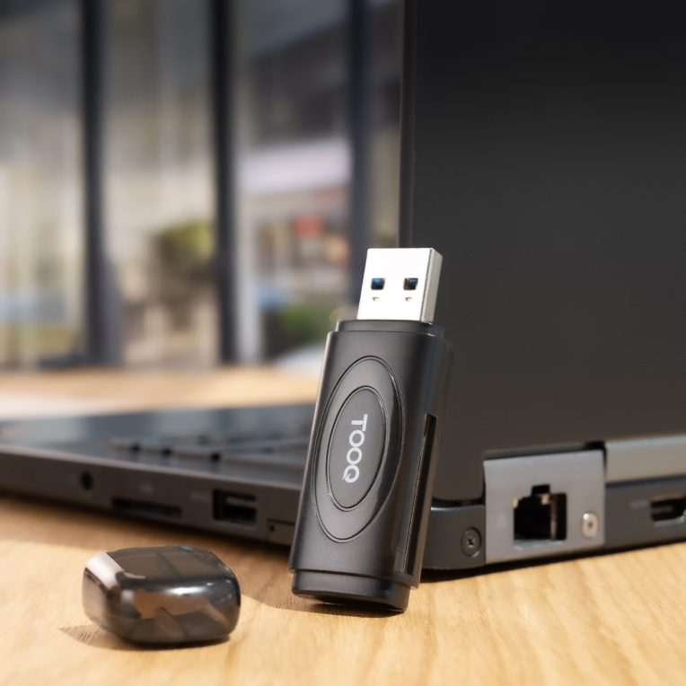 Lector de Tarjetas Tooq USB-A 3.0 SD/TF Negro miniatura 3