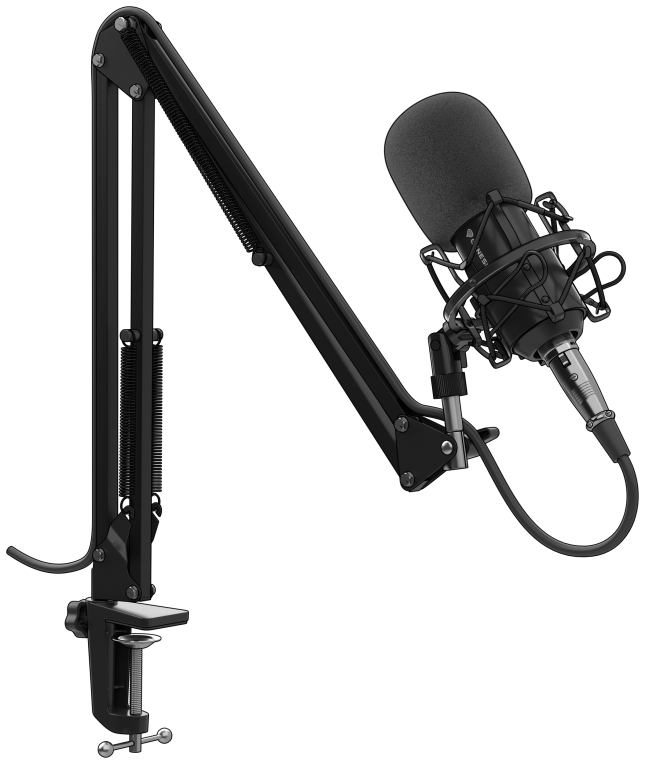 Micrófono Genesis Radium 300 Studio XLR con Brazo Filtro Pop miniatura 2