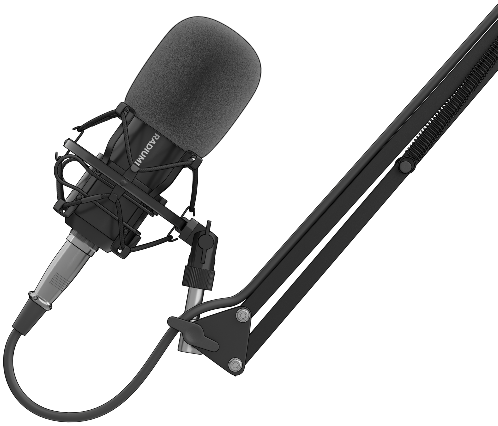 Micrófono Genesis Radium 300 Studio XLR con Brazo Filtro Pop miniatura 5