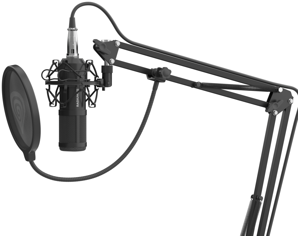 Micrófono Genesis Radium 300 Studio XLR con Brazo Filtro Pop miniatura 9